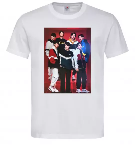 Чоловіча футболка BTS for FILA Білий фото