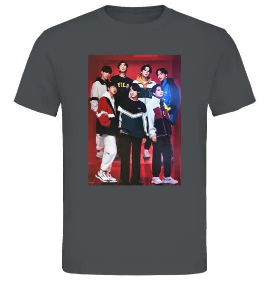 Чоловіча футболка BTS for FILA Графіт фото