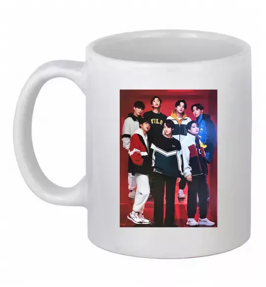 Чашка керамическая BTS for FILA Белый фото