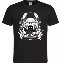 Мужская футболка Say my name Черный фото