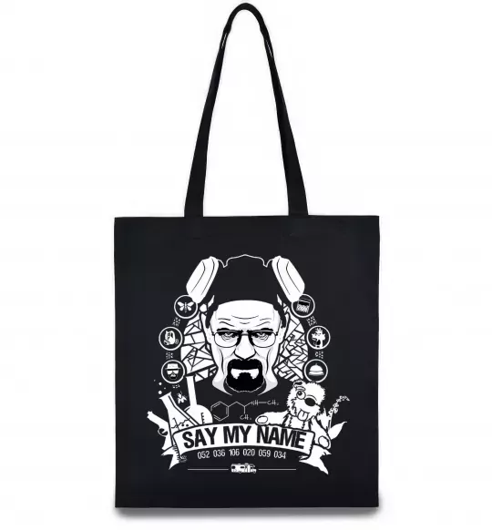 Эко-сумка Say my name Черный фото