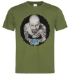 Чоловіча футболка Heisenberg with blue Оливковий фото