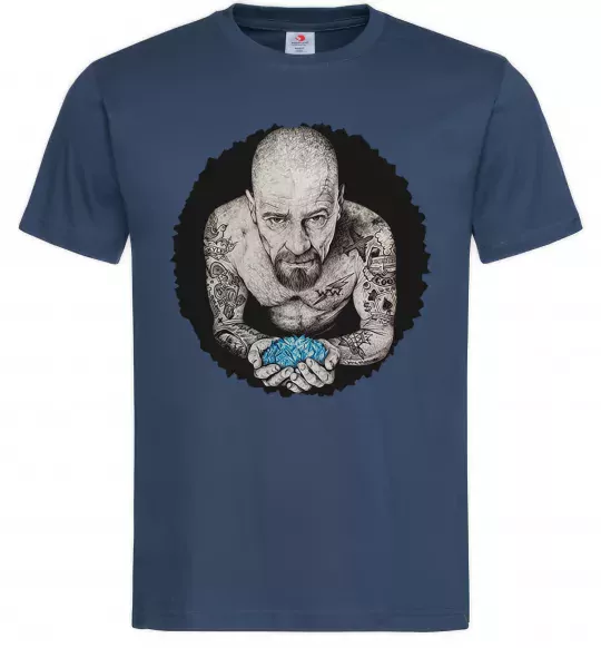 Чоловіча футболка Heisenberg with blue Темно-синій фото