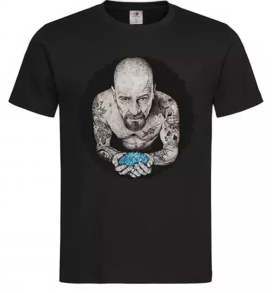 Чоловіча футболка Heisenberg with blue Чорний фото