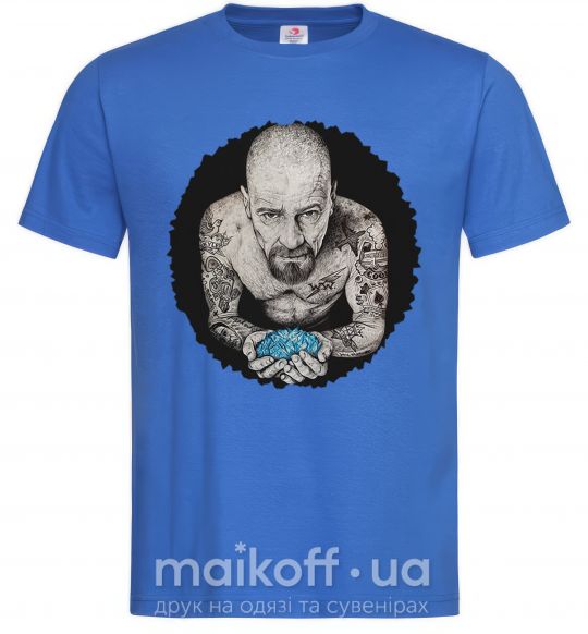 Мужская футболка Heisenberg with blue Ярко-синий фото