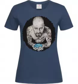 Женская футболка Heisenberg with blue Темно-синий фото