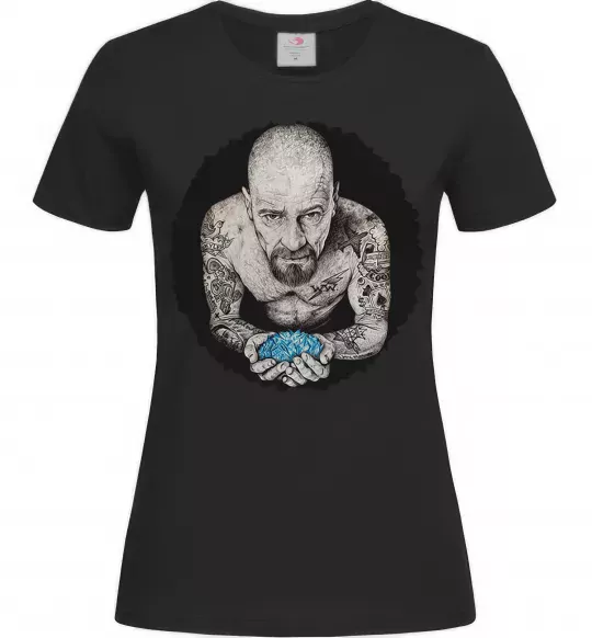 Жіноча футболка Heisenberg with blue Чорний фото