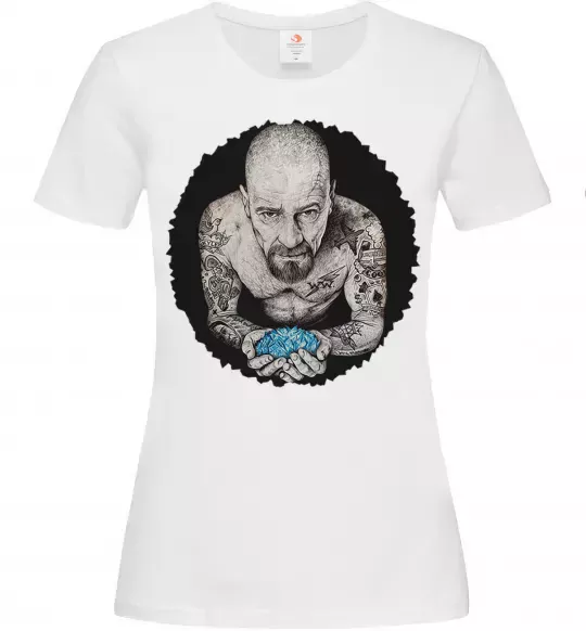 Жіноча футболка Heisenberg with blue Білий фото