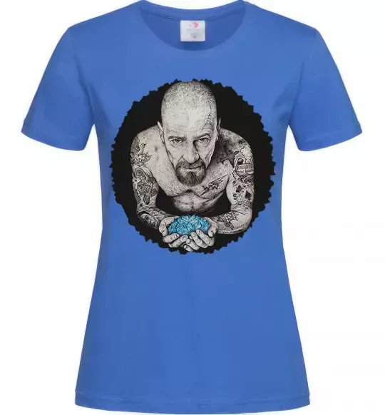 Жіноча футболка Heisenberg with blue Яскраво-синій фото
