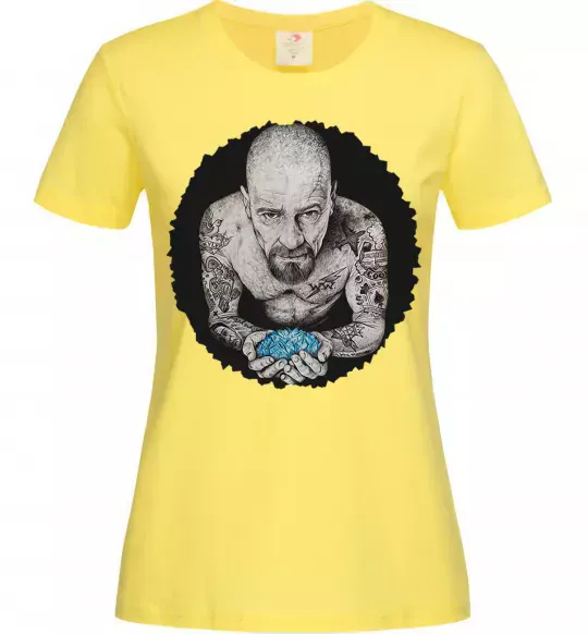 Жіноча футболка Heisenberg with blue Лимонний фото