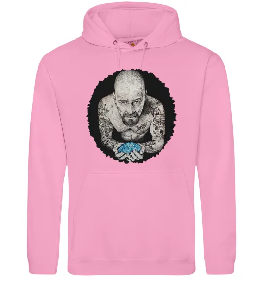 Мужская толстовка (худи) Heisenberg with blue Розовый фото