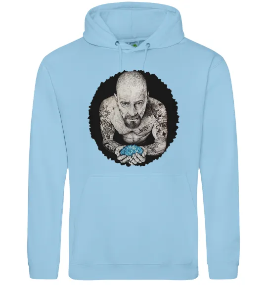 Мужская толстовка (худи) Heisenberg with blue Голубой фото