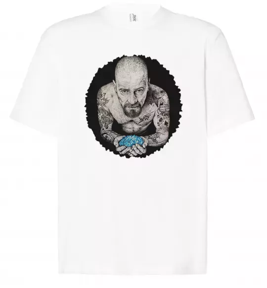 Футболка Оверсайз Heisenberg with blue Белый фото