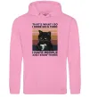 Мужская толстовка (худи) I hate people and i know things Розовый фото