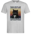 Чоловіча футболка I hate people and i know things Сірий Чоловіча футболка I hate people and i know things Сірий фото