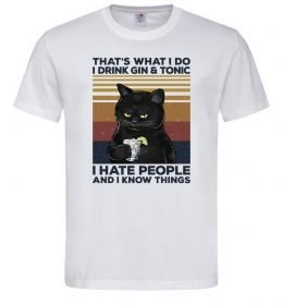 Чоловіча футболка I hate people and i know things Чоловіча футболка I hate people and i know things