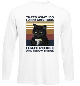 Лонгслив I hate people and i know things Лонгслив I hate people and i know things