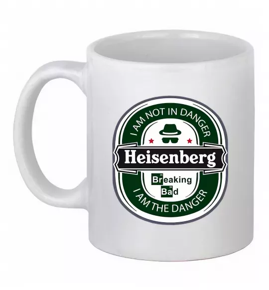 Чашка керамічна I am not in danger I am danger Білий фото