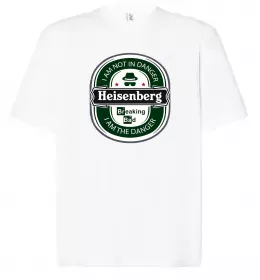 Футболка Оверсайз Walter White respect Chemistry Белый фото