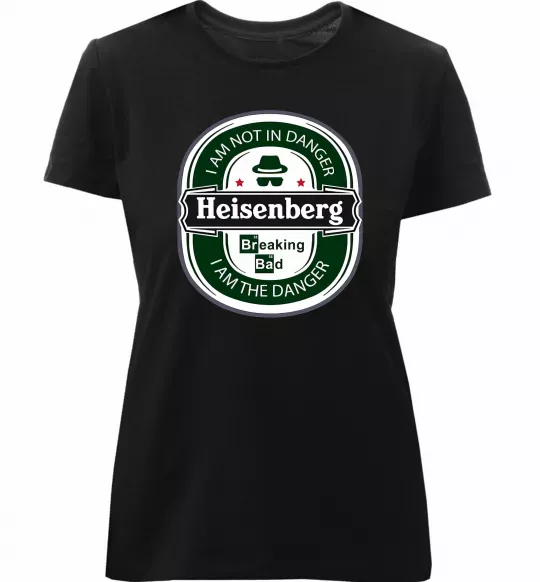 Жіноча преміум футболка I am not in danger I am danger Чорний фото