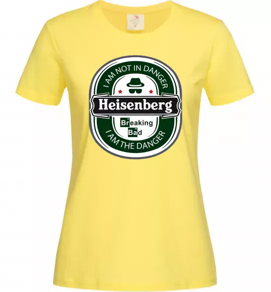 Женская футболка I am not in danger I am danger Лимонный фото