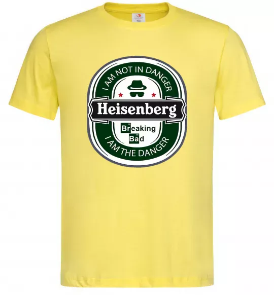 Чоловіча футболка I am not in danger I am danger Лимонний фото