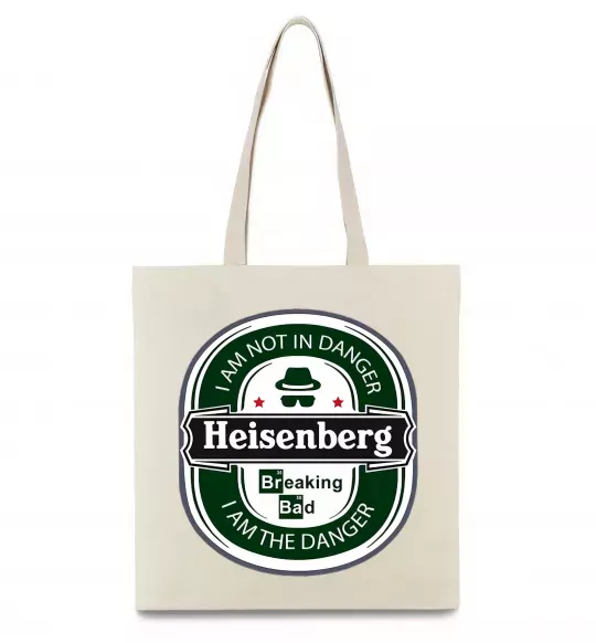 Эко-сумка I am not in danger I am danger Бежевый фото