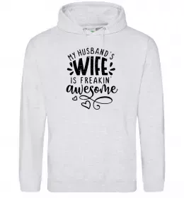 Женская толстовка (худи) Super wife Черный фото