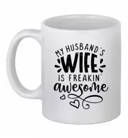 Чашка керамическая Найкраща в світі дружина Белый фото Чашка керамическая Найкраща в світі дружина Белый фото