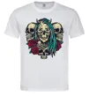 Чоловіча футболка Girl and skulls Білий фото