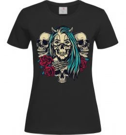 Жіноча футболка Girl and skulls Жіноча футболка Girl and skulls