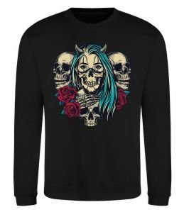 Світшот Girl and skulls