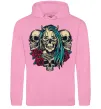 Чоловіча толстовка (худі) Girl and skulls Рожевий фото
