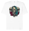 Футболка Оверсайз Girl and skulls Білий фото