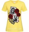 Женская футболка Santa Muerte and skull Лимонный фото