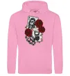 Жіноча толстовка (худі) Santa Muerte and skull Рожевий фото