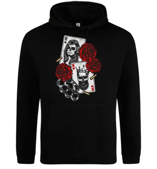 Жіноча толстовка (худі) Santa Muerte and skull Чорний фото