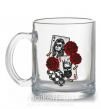 Чашка стеклянная Santa Muerte and skull Прозрачный фото