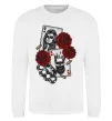 Свитшот Santa Muerte and skull Белый Свитшот Santa Muerte and skull Белый фото