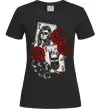 Женская футболка Santa Muerte and skull Черный фото