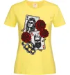 Женская футболка Santa Muerte and skull Лимонный фото