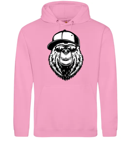 Мужская толстовка (худи) Bear in fullcap Розовый фото