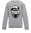 Детский Свитшот Bear in fullcap Серый меланж Детский Свитшот Bear in fullcap Серый меланж фото