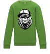 Детский Свитшот Bear in fullcap Лаймовый Детский Свитшот Bear in fullcap Лаймовый фото