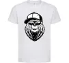 Детская футболка Bear in fullcap Белый фото