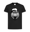 Дитяча футболка Bear in fullcap Чорний фото