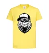 Дитяча футболка Bear in fullcap Лимонний фото
