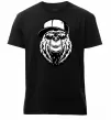 Чоловіча преміум футболка Bear in fullcap Чорний Чоловіча преміум футболка Bear in fullcap Чорний фото