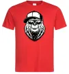 Мужская футболка Bear in fullcap Красный Мужская футболка Bear in fullcap Красный фото