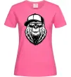 Жіноча футболка Bear in fullcap Яскраво-рожевий фото